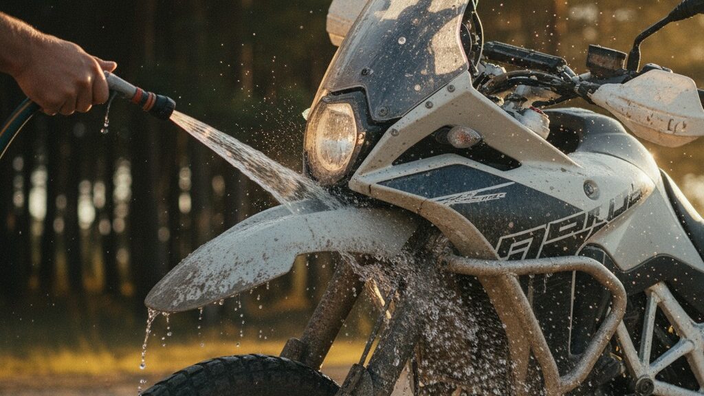 Mantenimiento de tu moto después de ruta.